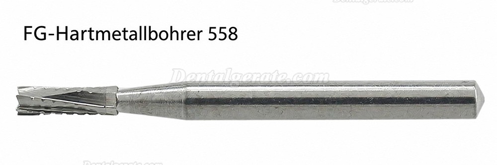 10 St&uuml;ck FG 556 557 558# FG-Schaft FG-Schaft Hartmetallbohrer Zahnmedizin Gerader Fissurenkopf Zahnbohrer